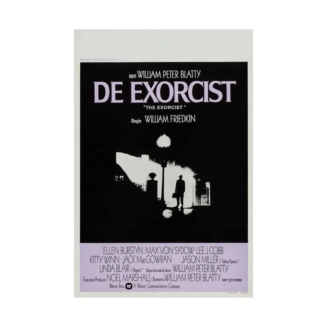 THE EXORCIST (BELGIAN) 1973 - Paper Movie Poster - The Sticker Space