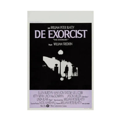 THE EXORCIST (BELGIAN) 1973 - Paper Movie Poster - The Sticker Space