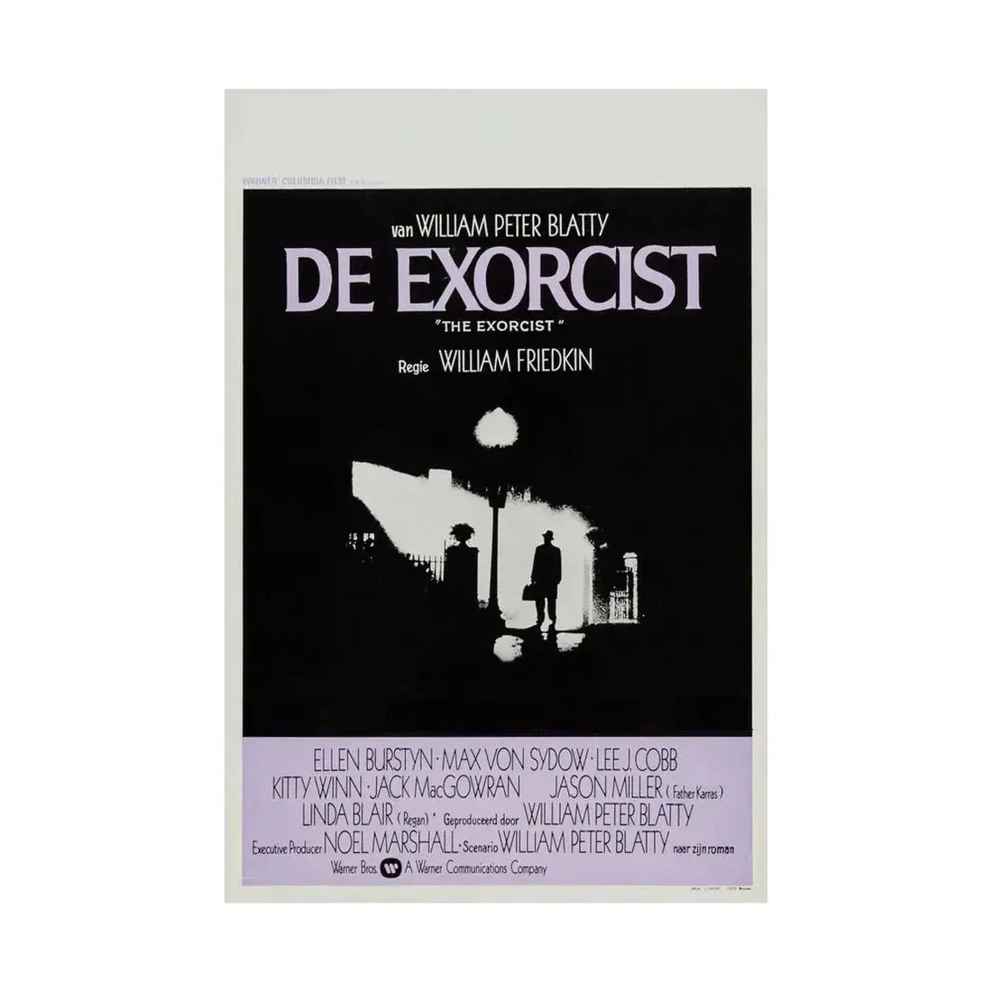 THE EXORCIST (BELGIAN) 1973 - Paper Movie Poster - The Sticker Space