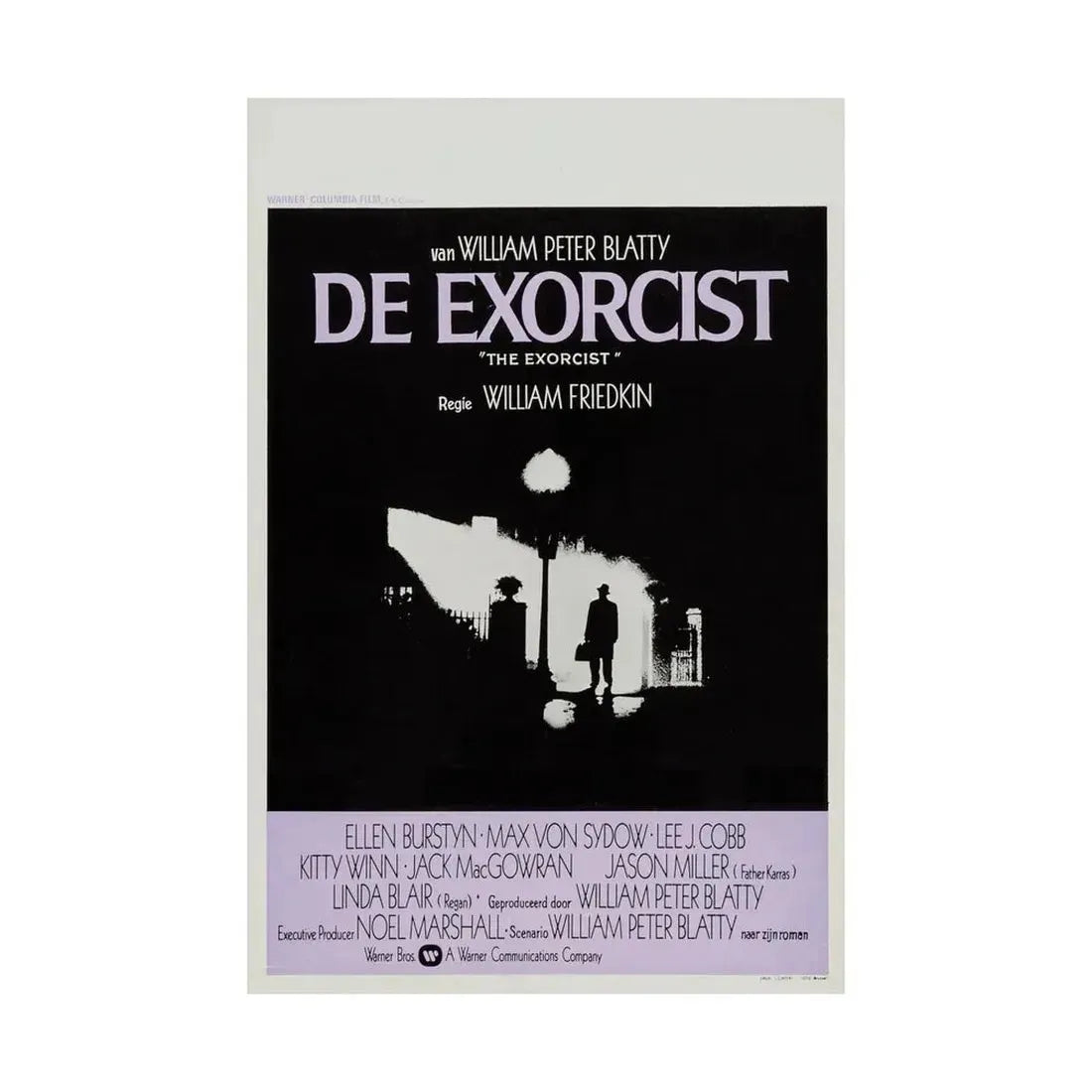THE EXORCIST (BELGIAN) 1973 - Paper Movie Poster - The Sticker Space