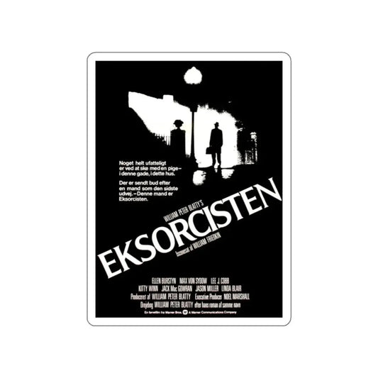 THE EXORCIST (DANISH) 1973 Movie Poster STICKER Vinyl Die-Cut Decal 2 Inch - The Sticker Space
