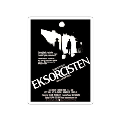 THE EXORCIST (DANISH) 1973 Movie Poster STICKER Vinyl Die-Cut Decal-White-The Sticker Space