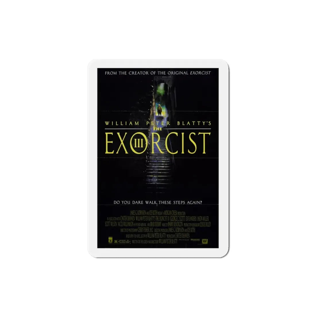 The Exorcist III 1990 Movie Poster Refrigerator Magnet 3 Inch - The Sticker Space
