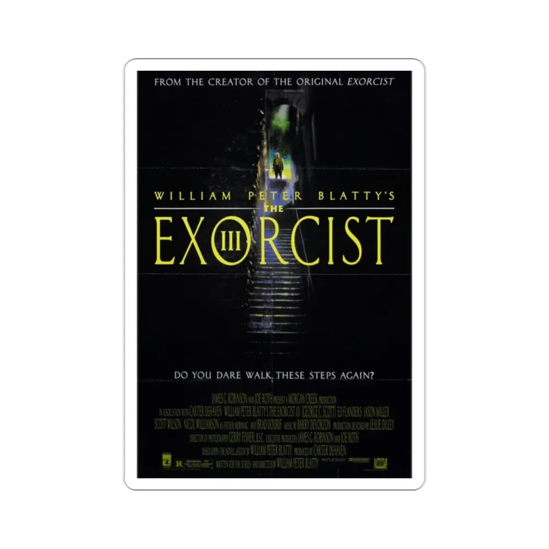 The Exorcist III 1990 Movie Poster STICKER Vinyl Die-Cut Decal 2 Inch - The Sticker Space