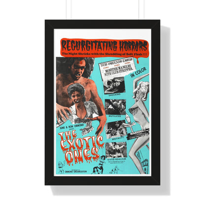 THE EXOTIC ONES (THE MONSTER AND THE STRIPPER) 1968 - Framed Movie Poster-16″ x 24″-The Sticker Space