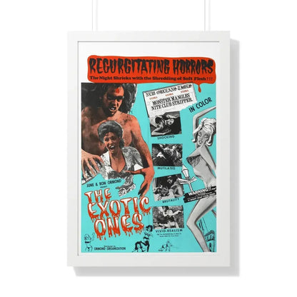 THE EXOTIC ONES (THE MONSTER AND THE STRIPPER) 1968 - Framed Movie Poster 20" x 30" White - The Sticker Space