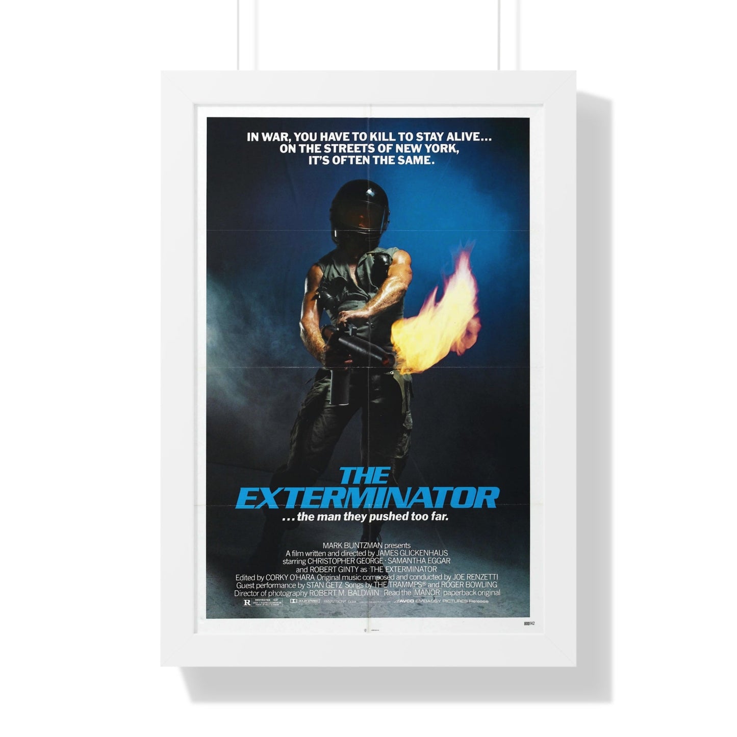 THE EXTERMINATOR 1980 - Framed Movie Poster-16″ x 24″-The Sticker Space