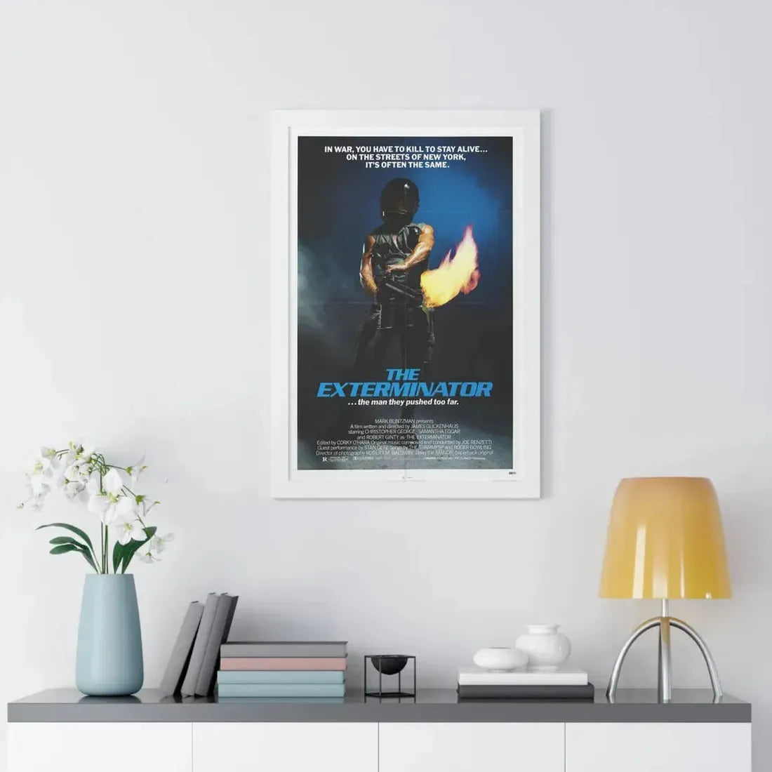 THE EXTERMINATOR 1980 - Framed Movie Poster - The Sticker Space