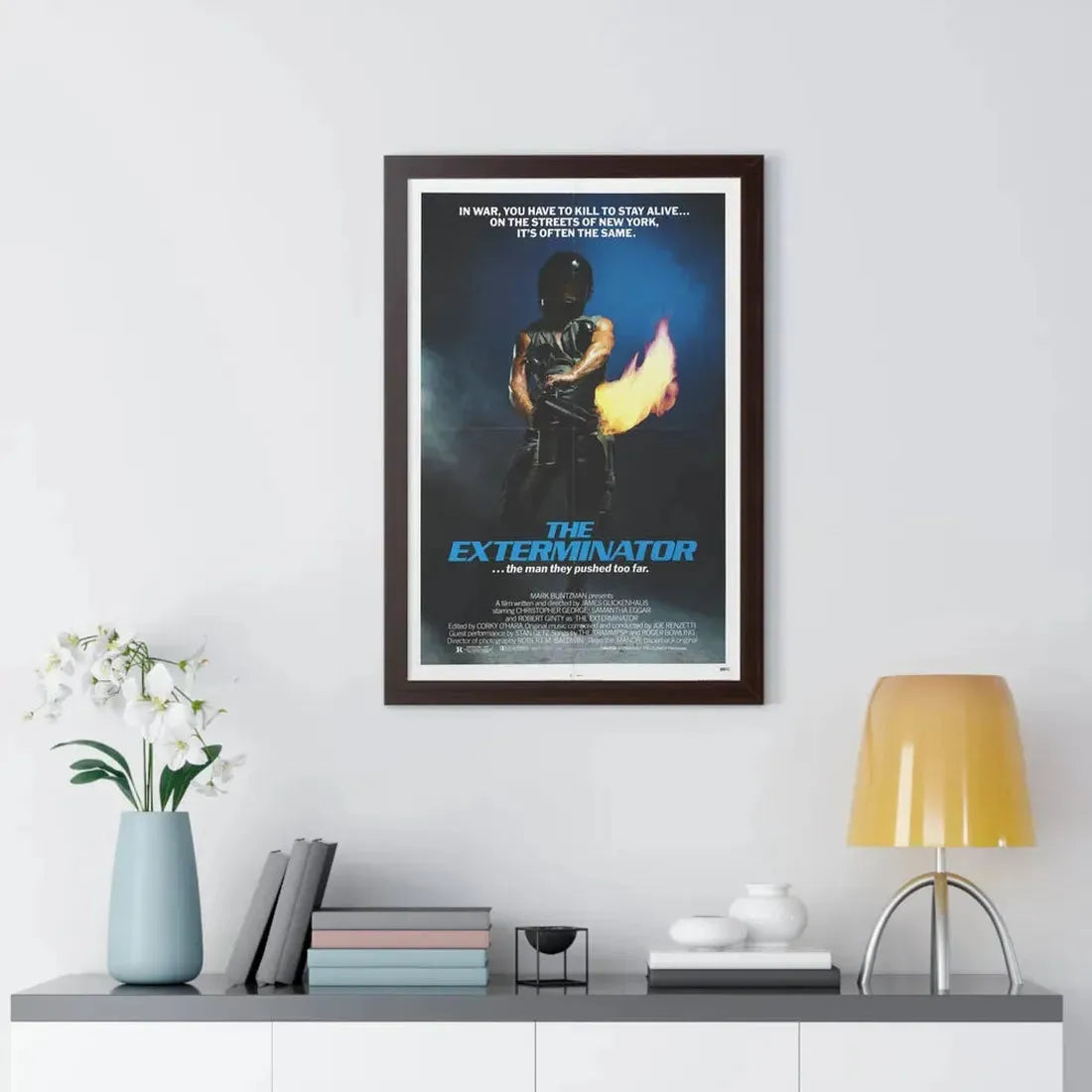 THE EXTERMINATOR 1980 - Framed Movie Poster - The Sticker Space