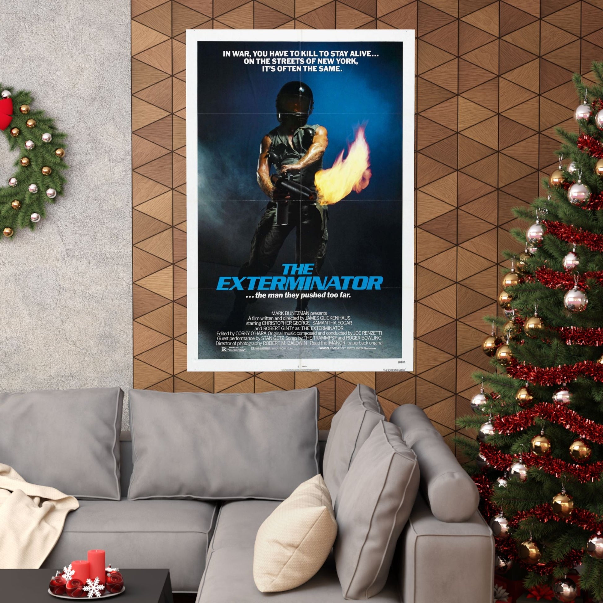 THE EXTERMINATOR 1980 - Paper Movie Poster-The Sticker Space