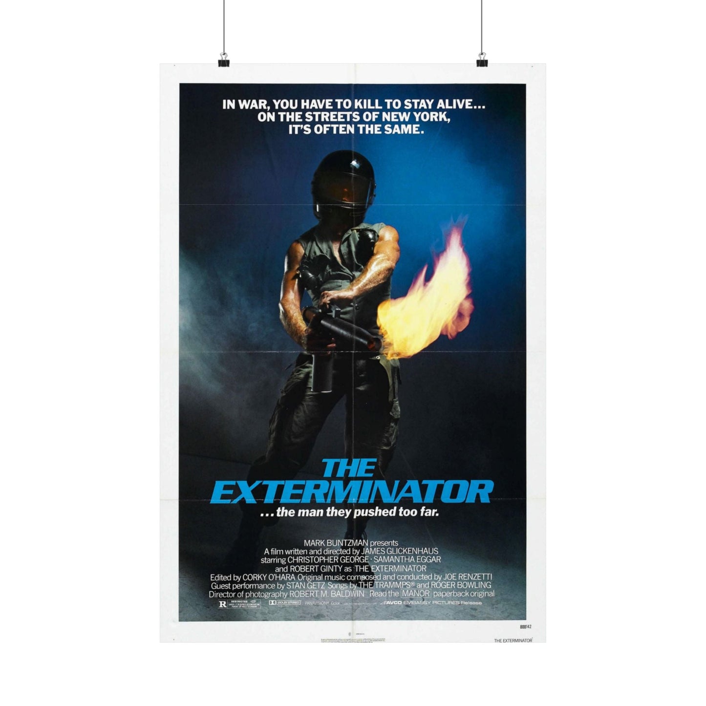 THE EXTERMINATOR 1980 - Paper Movie Poster-24″ x 36″-The Sticker Space