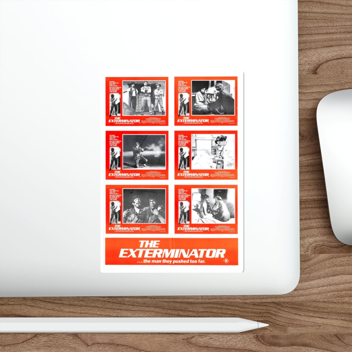 THE EXTERMINATOR (2) 1980 Movie Poster STICKER Vinyl Die-Cut Decal-The Sticker Space