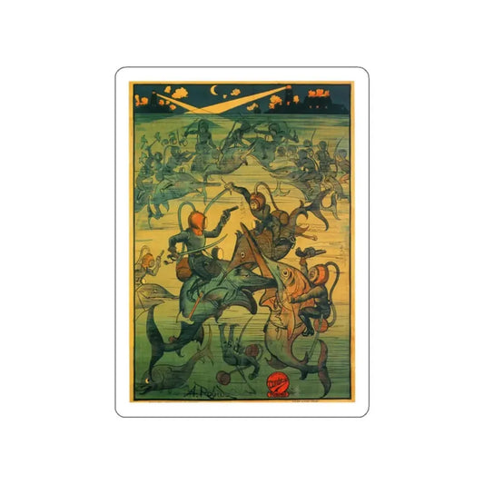 THE EXTRAORDINARY ADVENTURES OF SATURNINO FARANDOLA 1913 Movie Poster STICKER Vinyl Die-Cut Decal 2 Inch - The Sticker Space