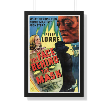 THE FACE BEHIND THE MASK 1941 - Framed Movie Poster-20" x 30"-The Sticker Space