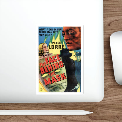 THE FACE BEHIND THE MASK 1941 Movie Poster STICKER Vinyl Die-Cut Decal-The Sticker Space