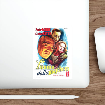 THE FACE BEHIND THE MASK (ITALIAN) 1941 Movie Poster STICKER Vinyl Die-Cut Decal-The Sticker Space