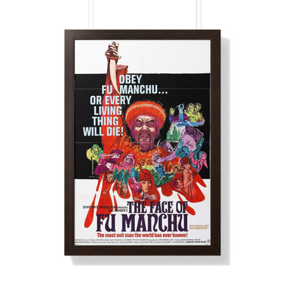 THE FACE OF FU-MANCHU 1965 - Framed Movie Poster-20" x 30"-The Sticker Space