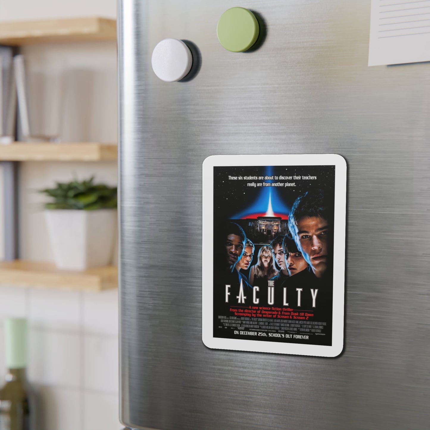 The Faculty 1998 Movie Poster Die-Cut Magnet-The Sticker Space