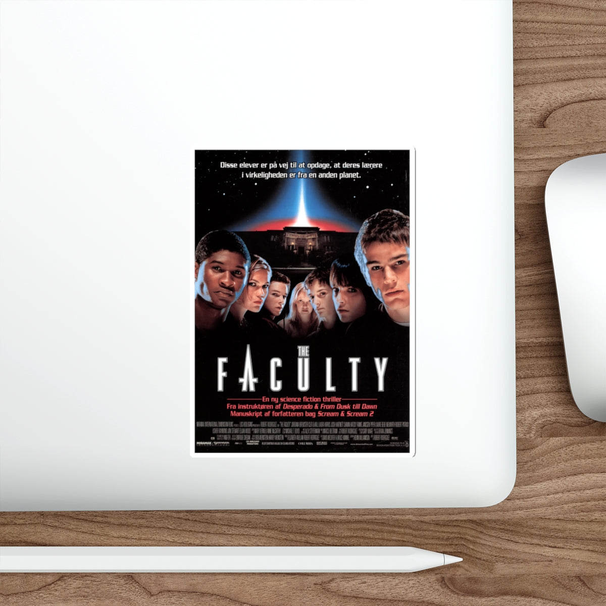 THE FACULTY (DANISH) 1998 Movie Poster STICKER Vinyl Die-Cut Decal-The Sticker Space