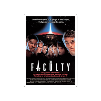 THE FACULTY (DANISH) 1998 Movie Poster STICKER Vinyl Die-Cut Decal-White-The Sticker Space