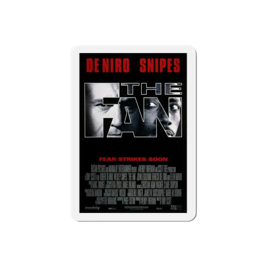 The Fan 1996 Movie Poster Refrigerator Magnet 2 Inch - The Sticker Space