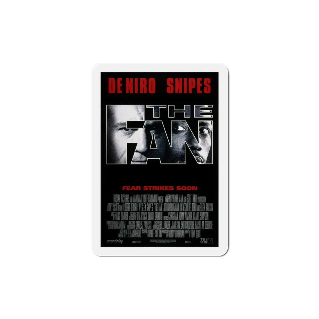 The Fan 1996 Movie Poster Refrigerator Magnet 5 Inch - The Sticker Space