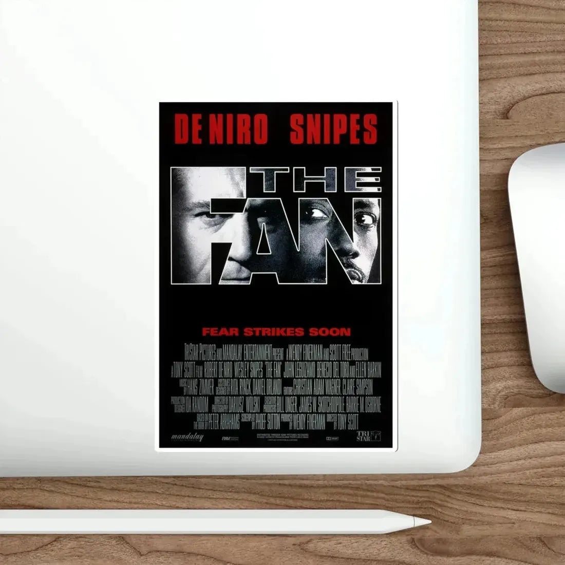 The Fan 1996 Movie Poster STICKER Vinyl Die-Cut Decal - The Sticker Space