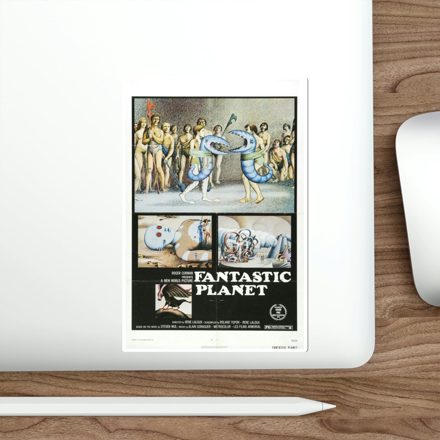 The Fantastic Planet 1973 Movie Poster STICKER Vinyl Die-Cut Decal-The Sticker Space