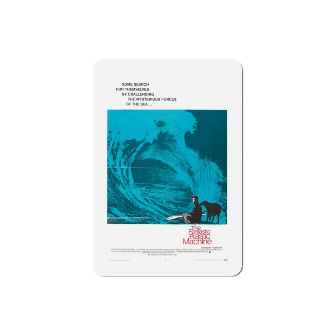 The Fantastic Plastic Machine 1969 Movie Poster Refrigerator Magnet 2 Inch - The Sticker Space