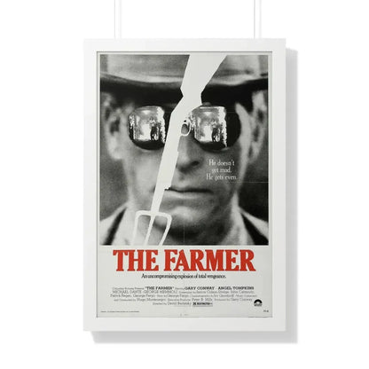 THE FARMER 1977 - Framed Movie Poster 20" x 30" White - The Sticker Space