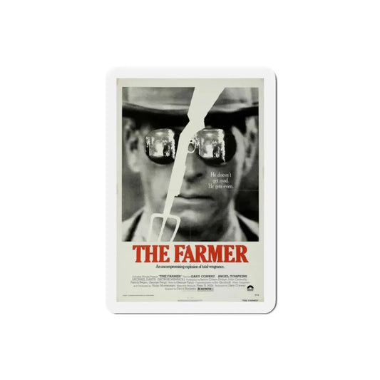 The Farmer 1977 Movie Poster Refrigerator Magnet 2 Inch - The Sticker Space