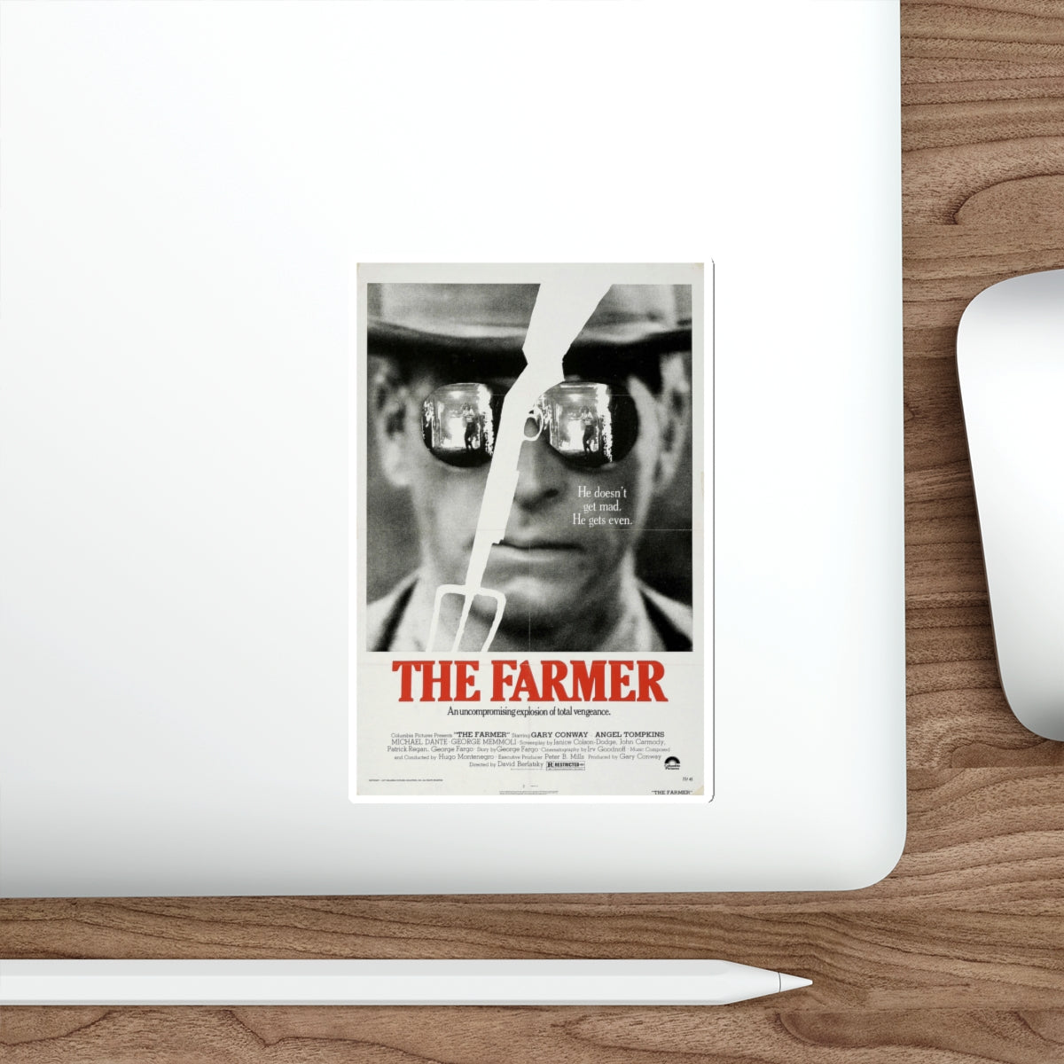 THE FARMER 1977 Movie Poster STICKER Vinyl Die-Cut Decal-The Sticker Space