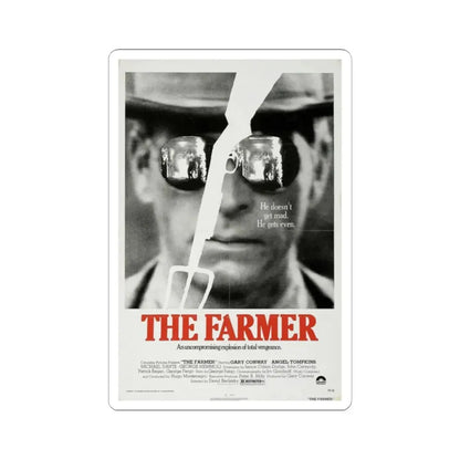 THE FARMER 1977 Movie Poster - STICKER Vinyl Kiss-Cut Decal 2 Inch White - The Sticker Space