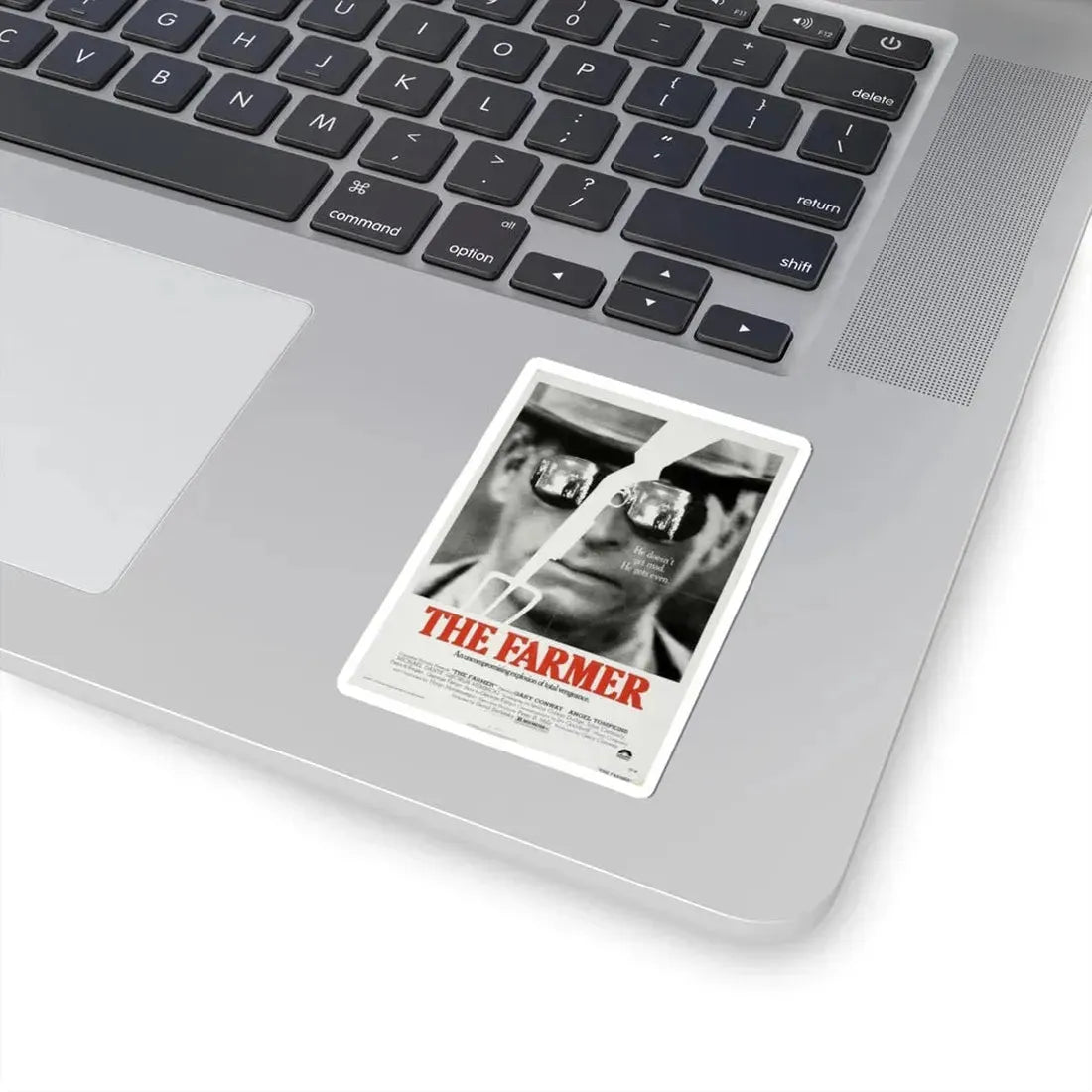 THE FARMER 1977 Movie Poster - STICKER Vinyl Kiss-Cut Decal - The Sticker Space