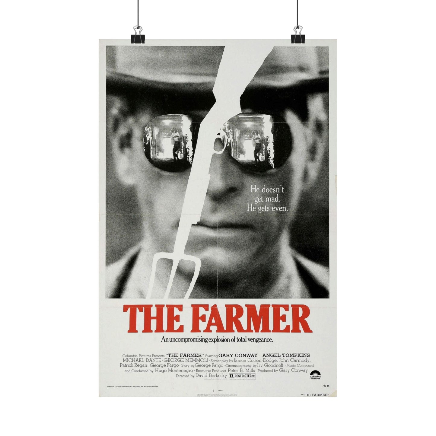 THE FARMER 1977 - Paper Movie Poster-12″ x 18″-The Sticker Space