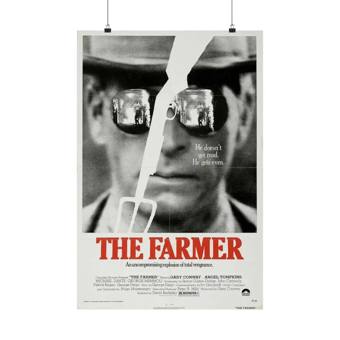 THE FARMER 1977 - Paper Movie Poster 20″ x 30″ Matte - The Sticker Space