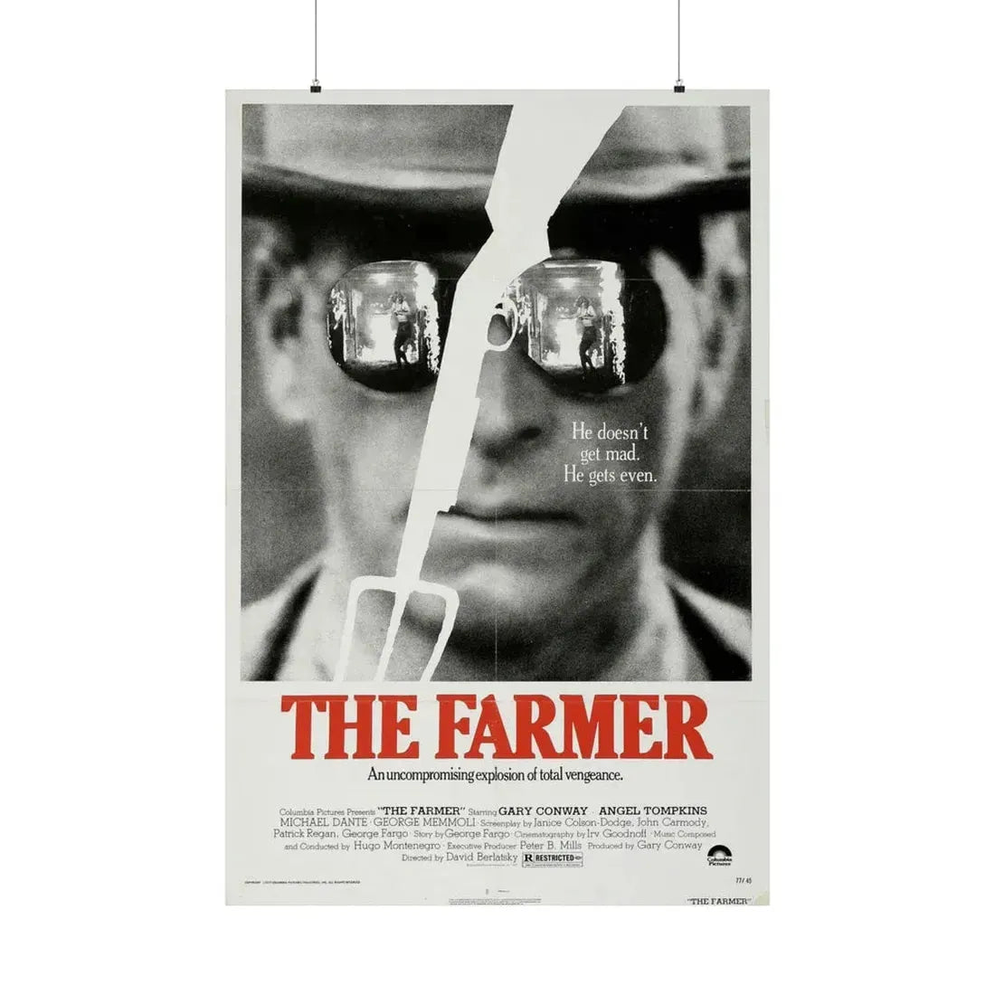 THE FARMER 1977 - Paper Movie Poster 36" x 54" Matte - The Sticker Space
