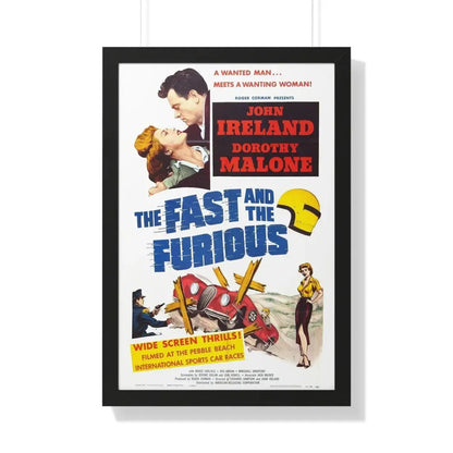 THE FAST AND THE FURIOUS 1954 - Framed Movie Poster 20" x 30" Black - The Sticker Space