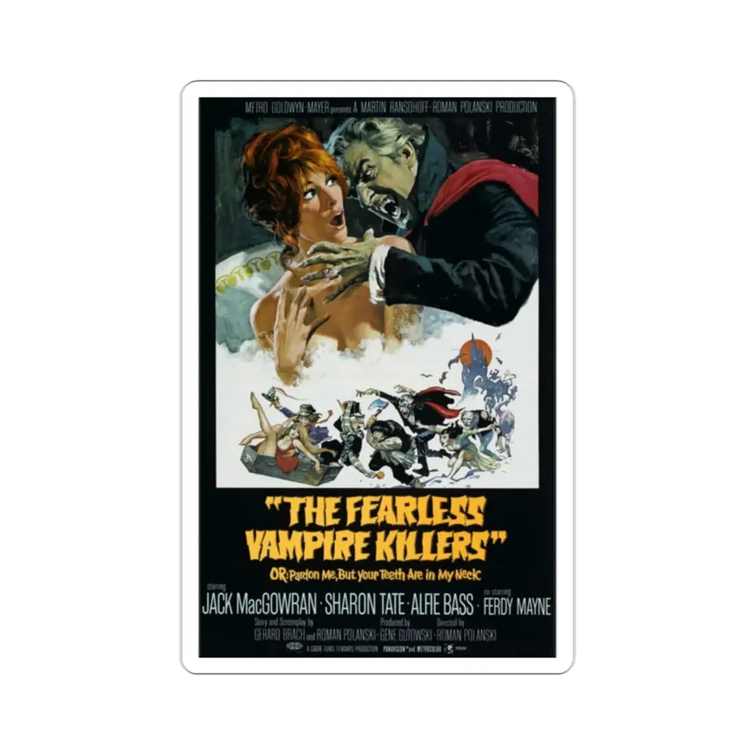 The Fearless Vampire Killers 1967 Movie Poster STICKER Vinyl Die-Cut Decal 2 Inch - The Sticker Space