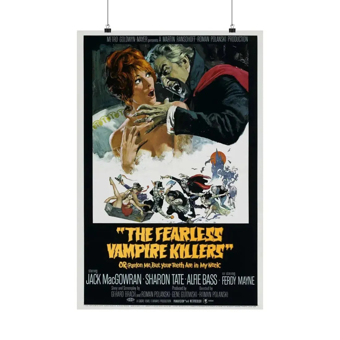 THE FEARLESS VAMPIRE KILLERS - OR PARDON ME, BUT YOUR TEETH ARE IN MY NECK 1967 - Paper Movie Poster 20″ x 30″ Matte - The Sticker Space