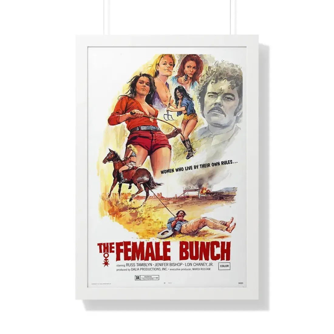 THE FEMALE BUNCH 1969 - Framed Movie Poster 20" x 30" White - The Sticker Space