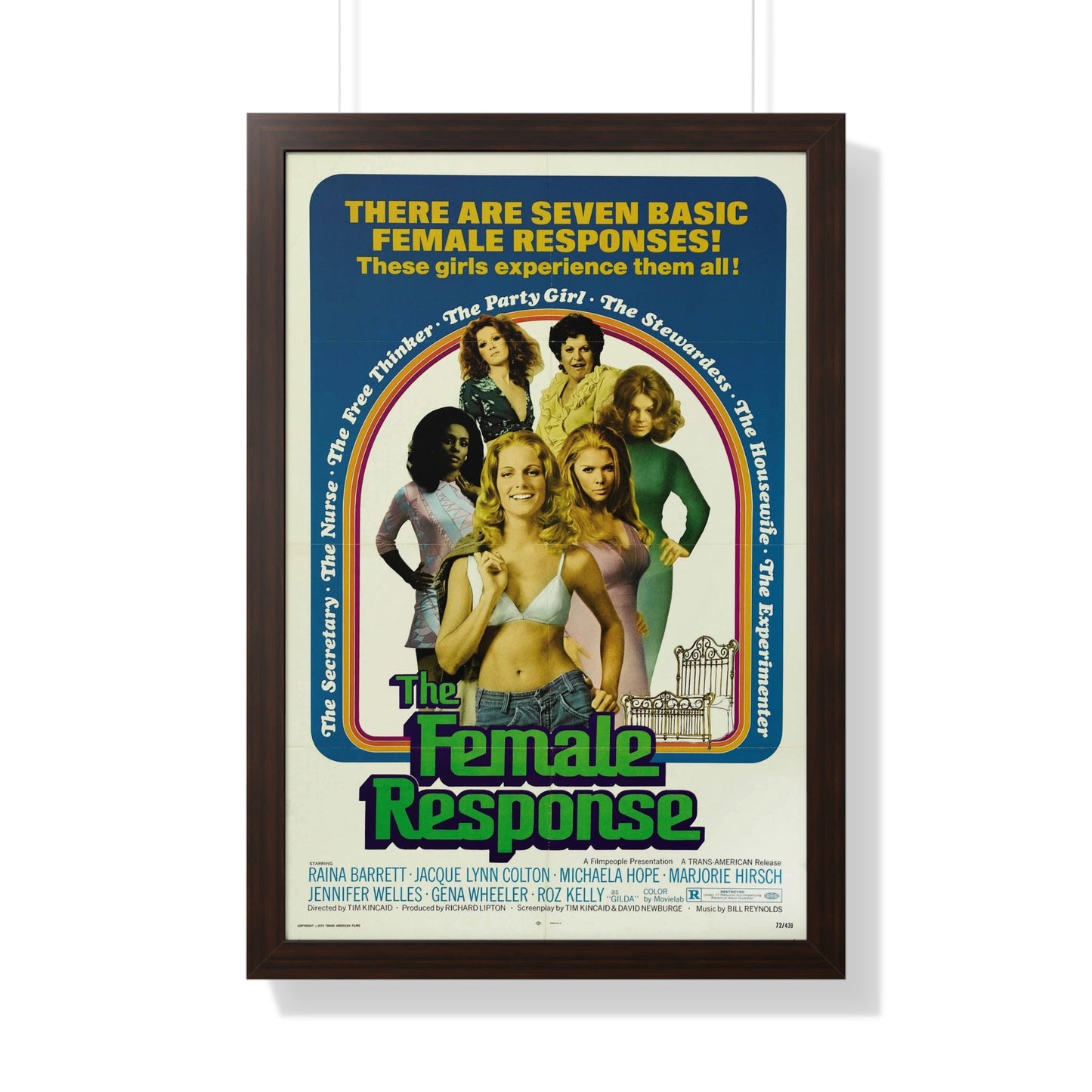 THE FEMALE RESPONSE 1973 - Framed Movie Poster-20" x 30"-The Sticker Space