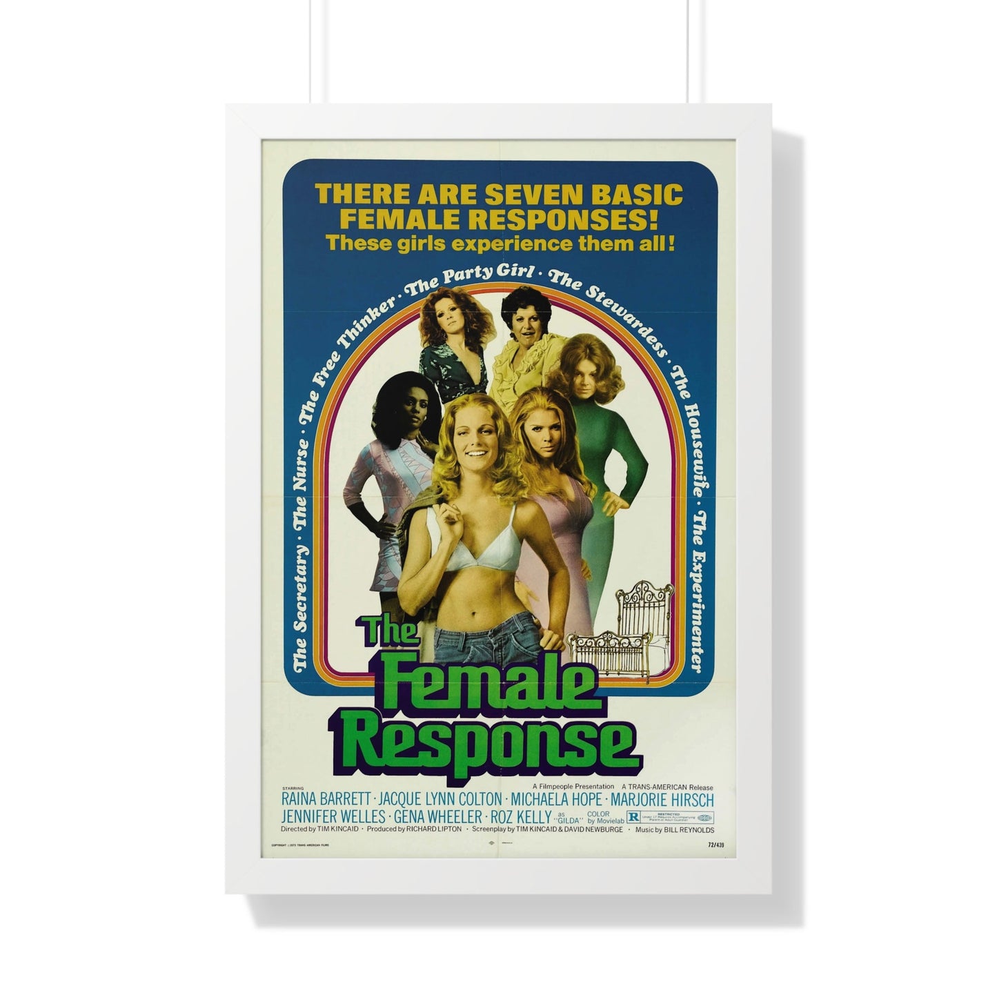 THE FEMALE RESPONSE 1973 - Framed Movie Poster-20" x 30"-The Sticker Space