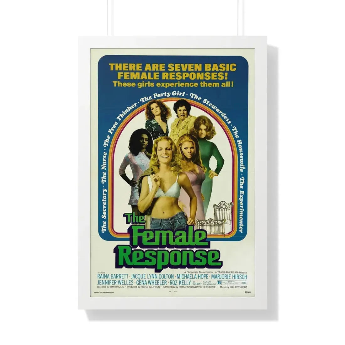 THE FEMALE RESPONSE 1973 - Framed Movie Poster 20" x 30" White - The Sticker Space