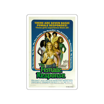 THE FEMALE RESPONSE 1973 Movie Poster STICKER Vinyl Die-Cut Decal-White-The Sticker Space