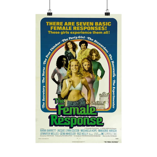 THE FEMALE RESPONSE 1973 - Paper Movie Poster 12″ x 18″ Matte - The Sticker Space