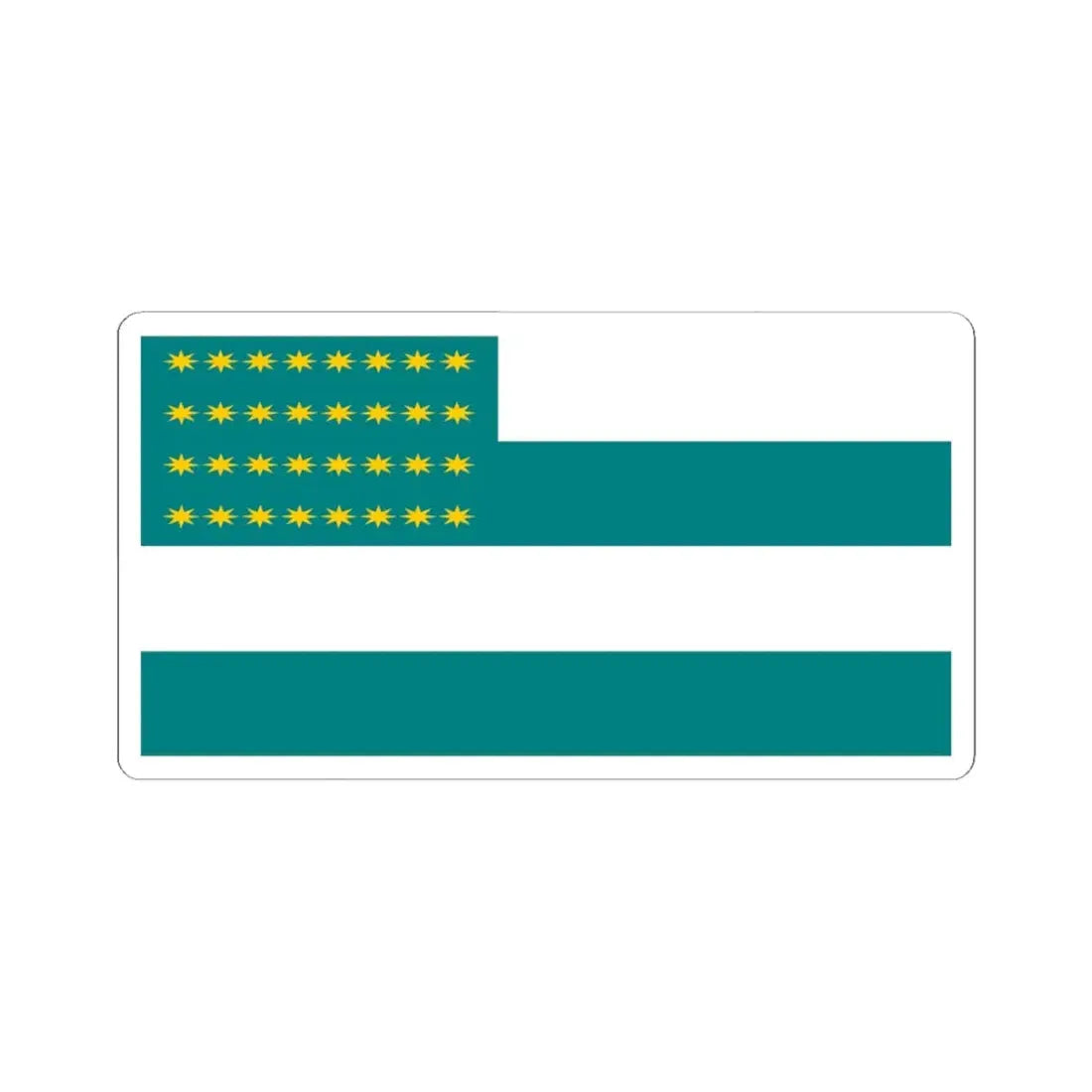 The Fenian Flag 1858 (Ireland) STICKER Vinyl Kiss-Cut Decal 6 Inch White - The Sticker Space