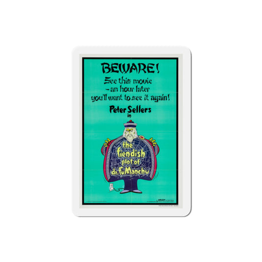 The Fiendish Plot of Dr Fu Manchu 1980 Movie Poster Die-Cut Magnet-2" x 2"-The Sticker Space