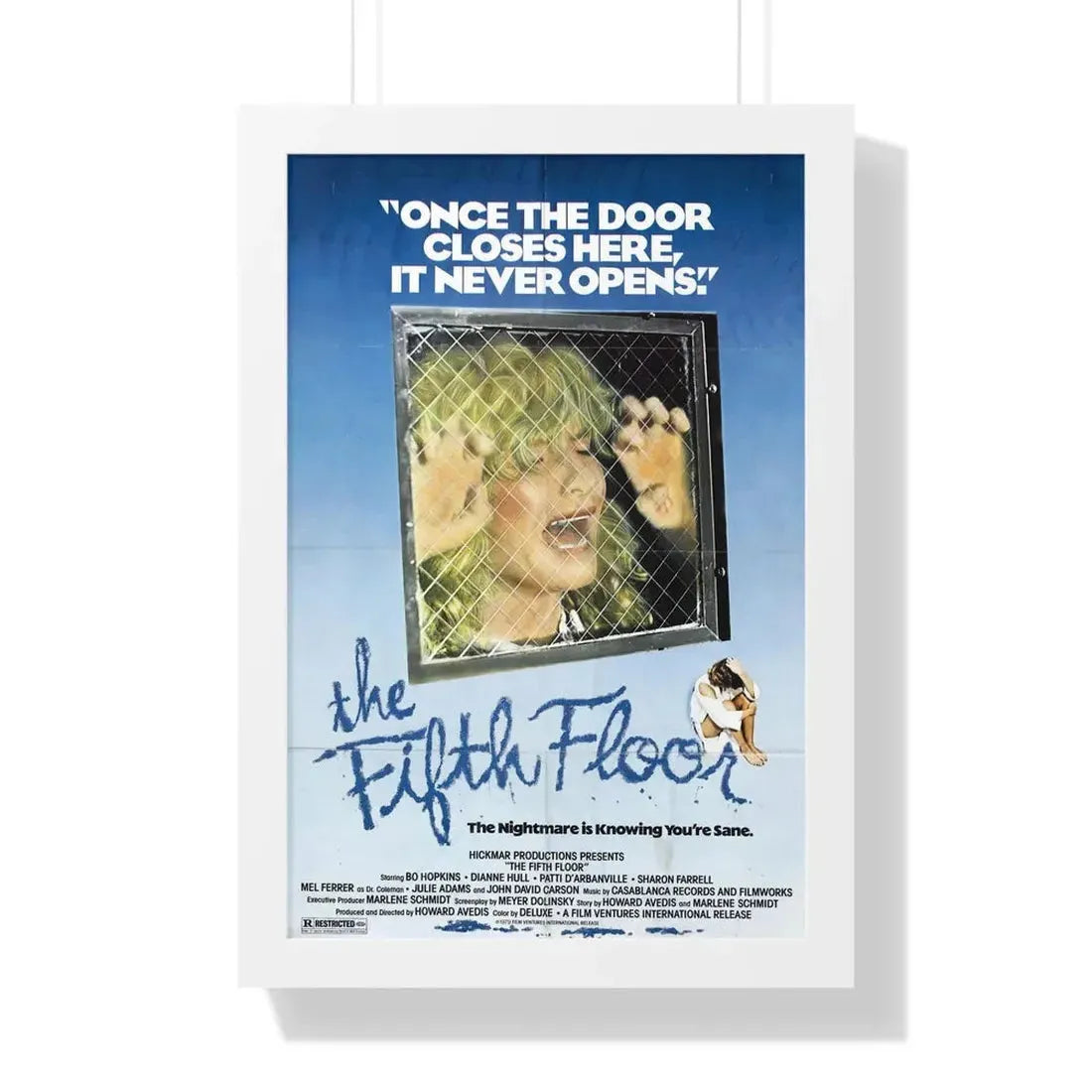 THE FIFTH FLOOR 1978 - Framed Movie Poster 16″ x 24″ White - The Sticker Space