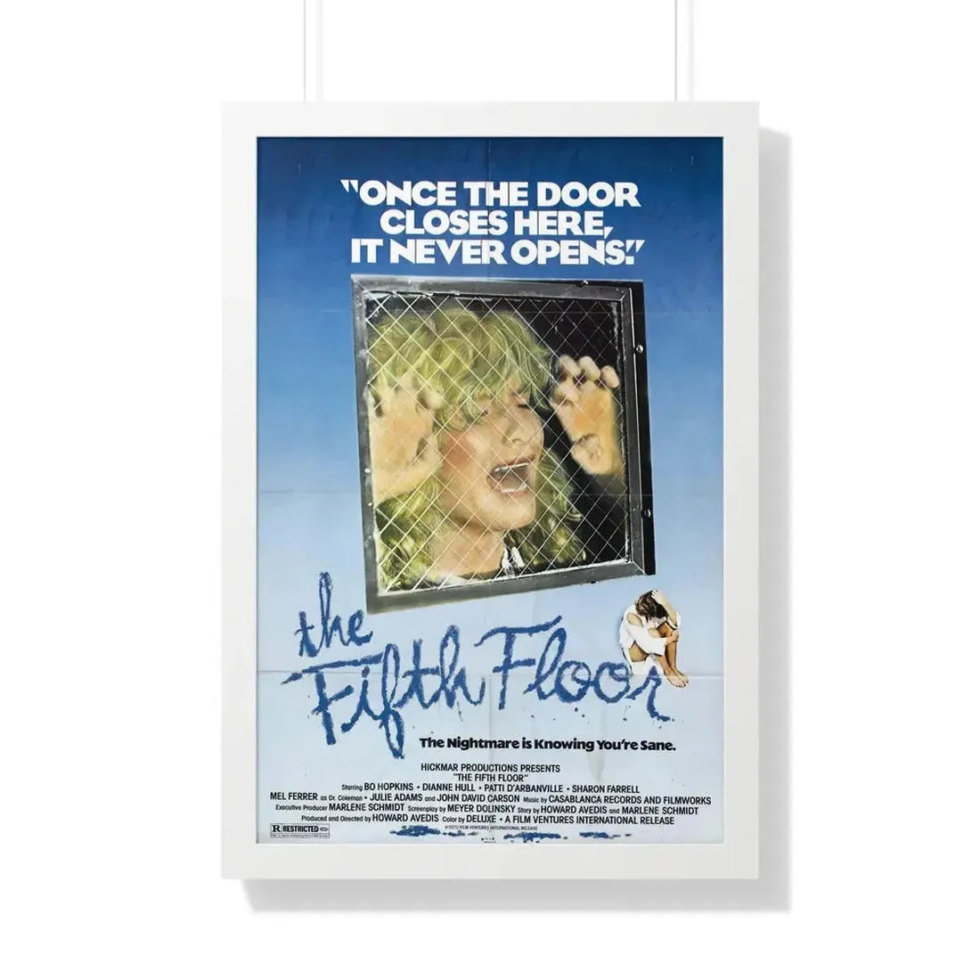 THE FIFTH FLOOR 1978 - Framed Movie Poster 20" x 30" White - The Sticker Space